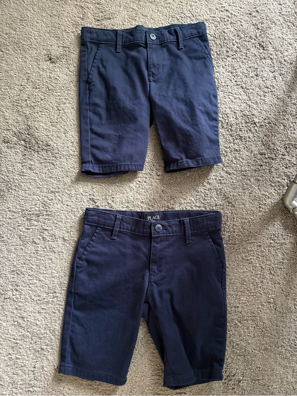The Children's Place Navy Chino Shorts - size 6